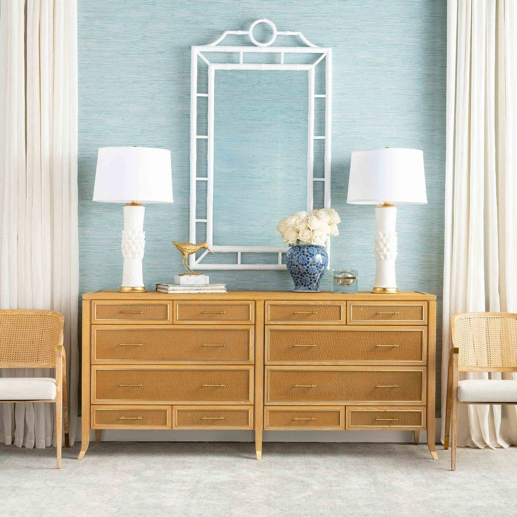Villa & House Natural and Camel Paulina 12-Drawer