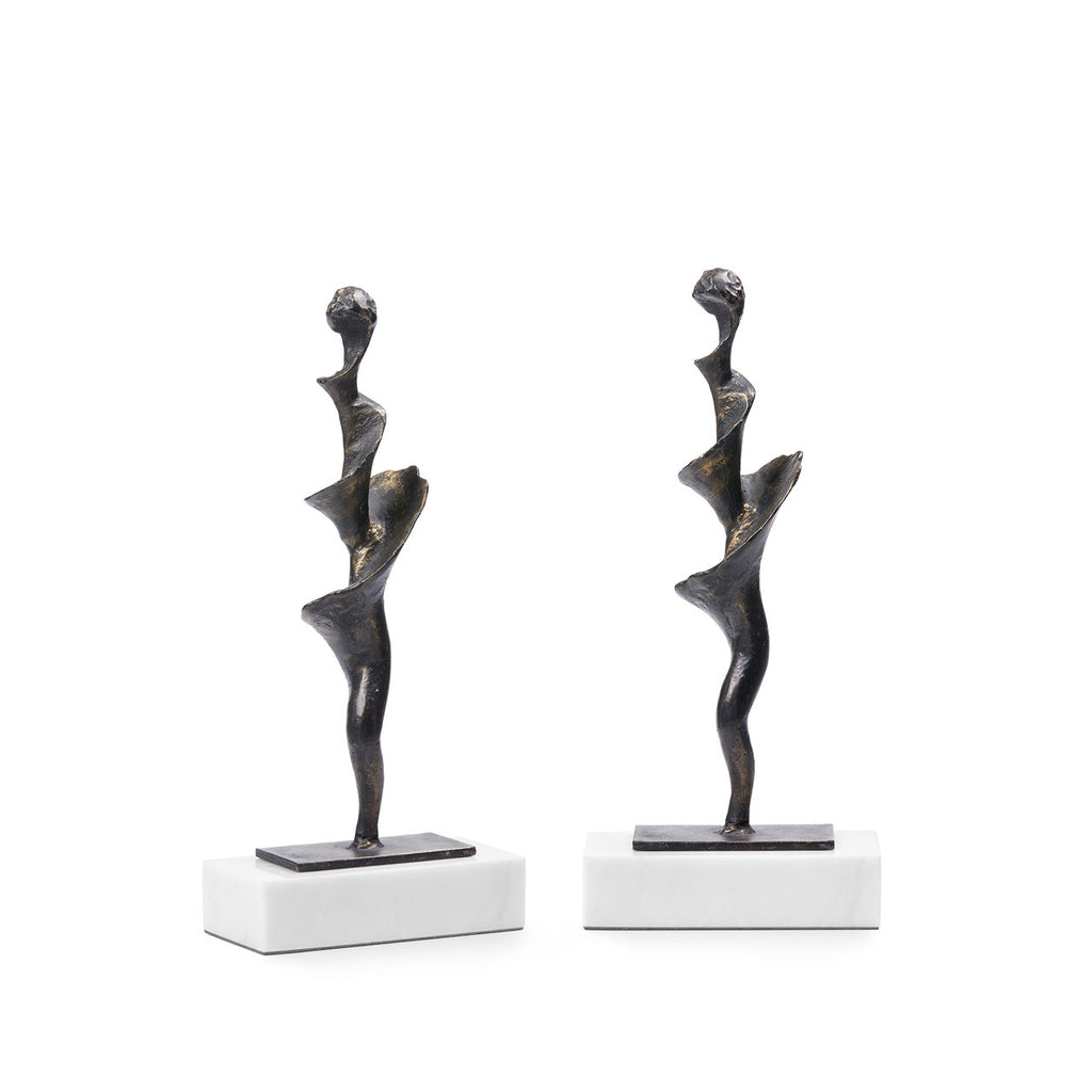 Villa & House Spiral Small Statue Set of 2