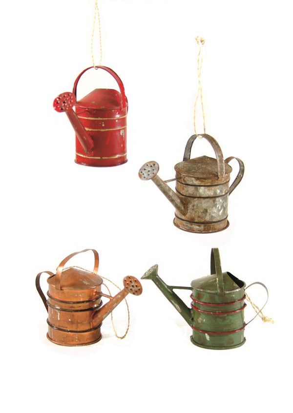 Cody Foster & Co Vintage Watering Can Assorted Ornaments