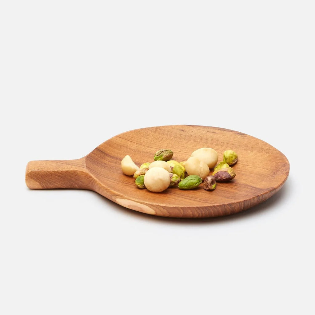 Blue Pheasant Chloe Round Serving Platters - Natural