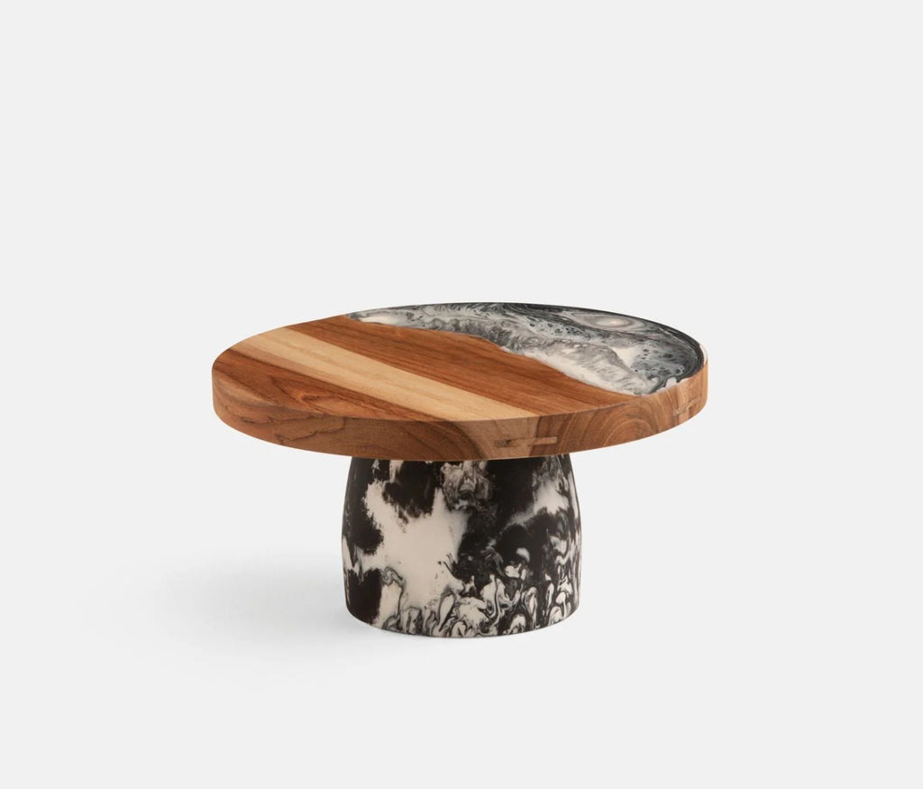 Blue Pheasant Austin Swirled Cake Stand - Black