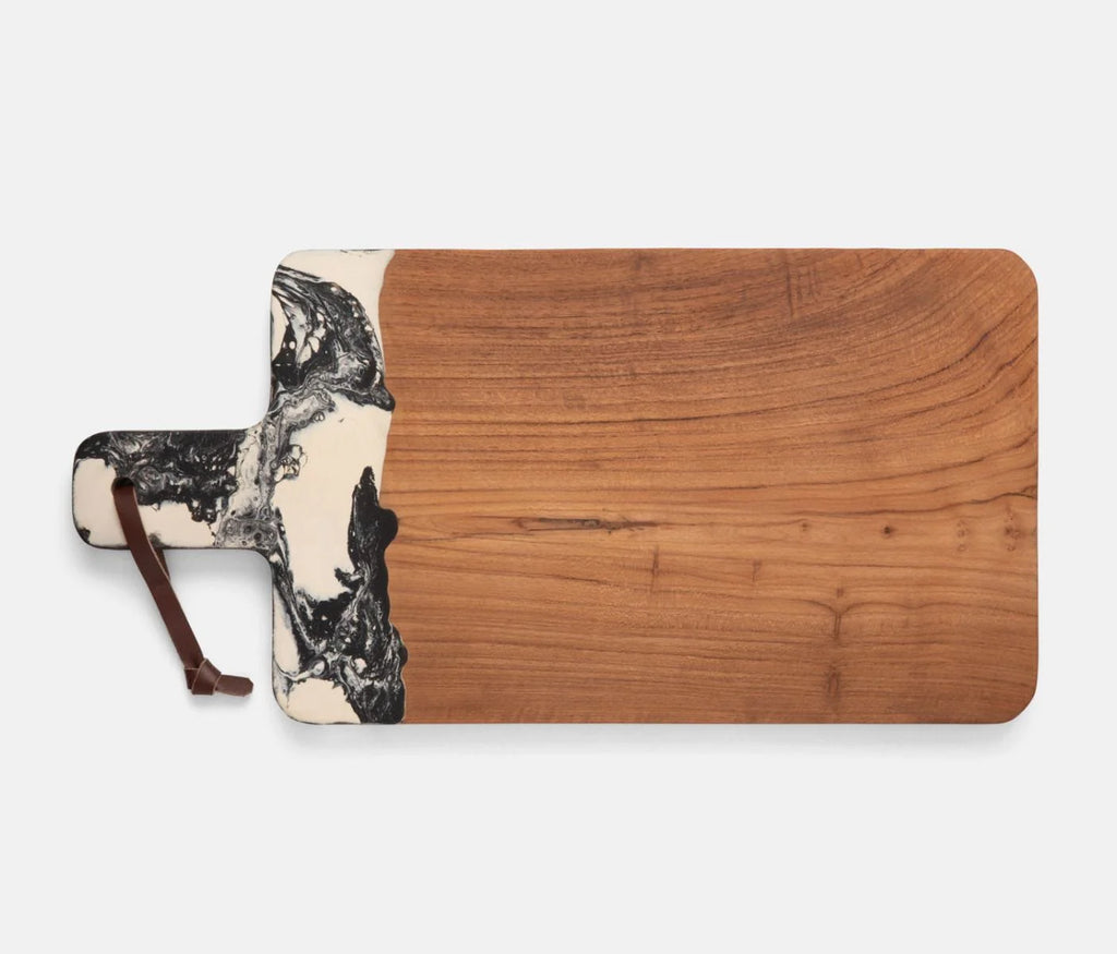 Blue Pheasant Austin Swirl Serving Board - Black