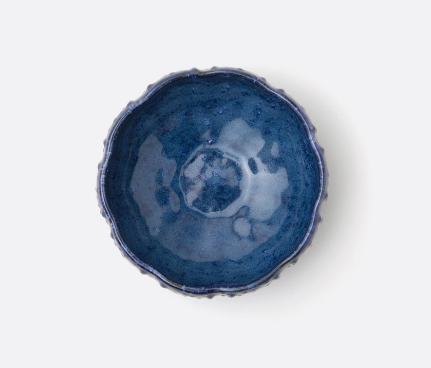 Blue Pheasant Isla Spotted Navy Pasta/Soup Bowl (Pack of 4)