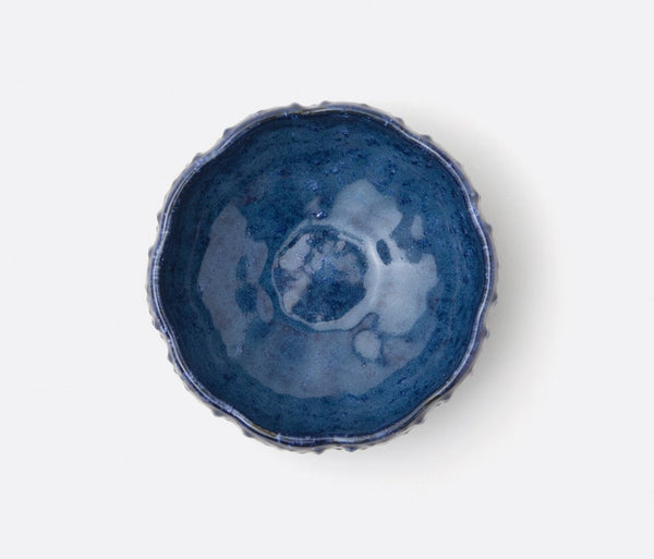 Blue Pheasant Isla Spotted Navy Pasta/Soup Bowl (Pack of 4)