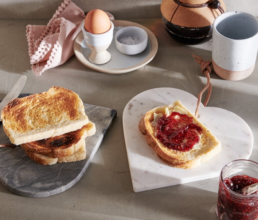 Blue Pheasant White Riley Heart Shaped Serving Board