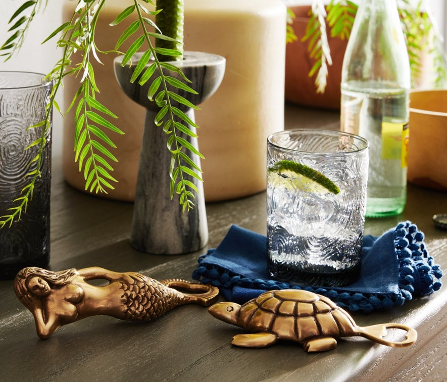 Blue Pheasant MARGOT, Classic Blue Napkin w/ Pom Pom Border, 22x22, Pack/4.