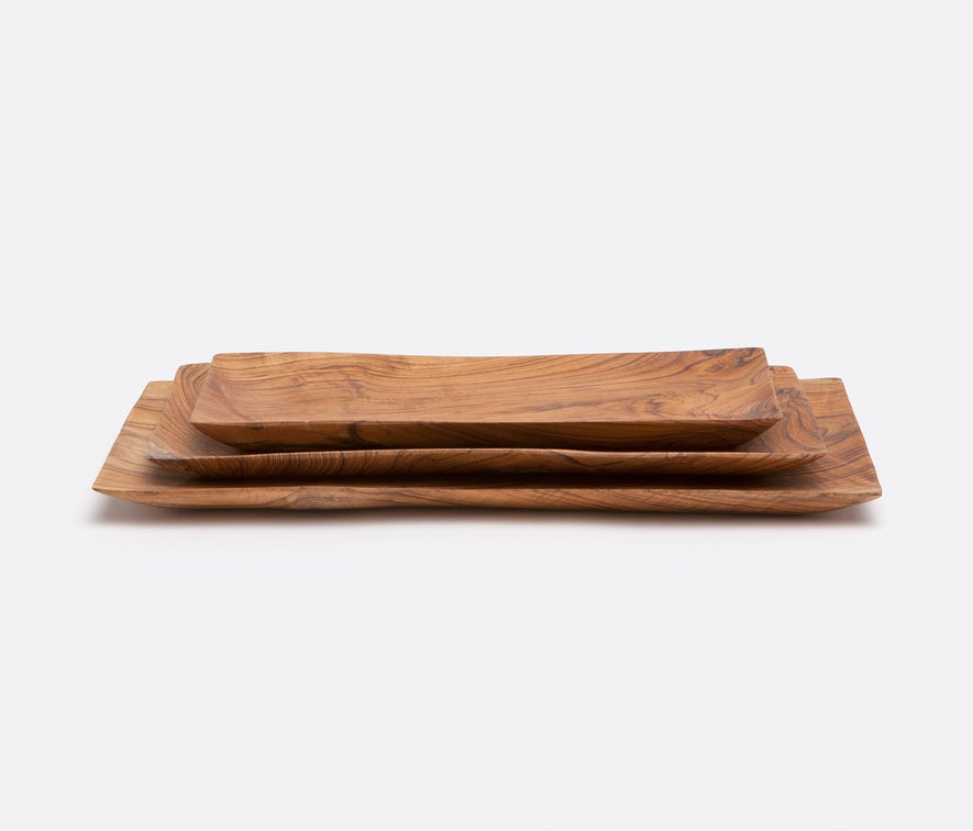 Blue Pheasant Rowan Serving Trays Collection - Natural
