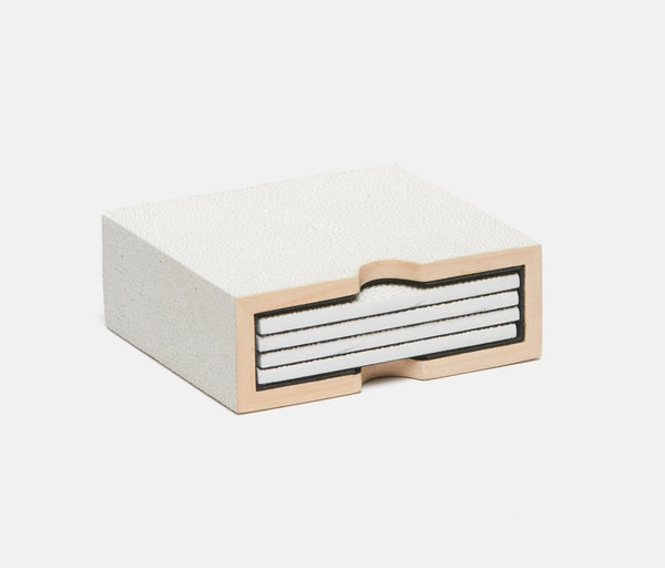 Blue Pheasant Varese Blanc Coasters