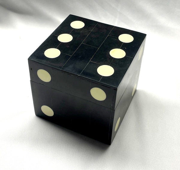 Private Label Black Dice Decor & Storage Box Set