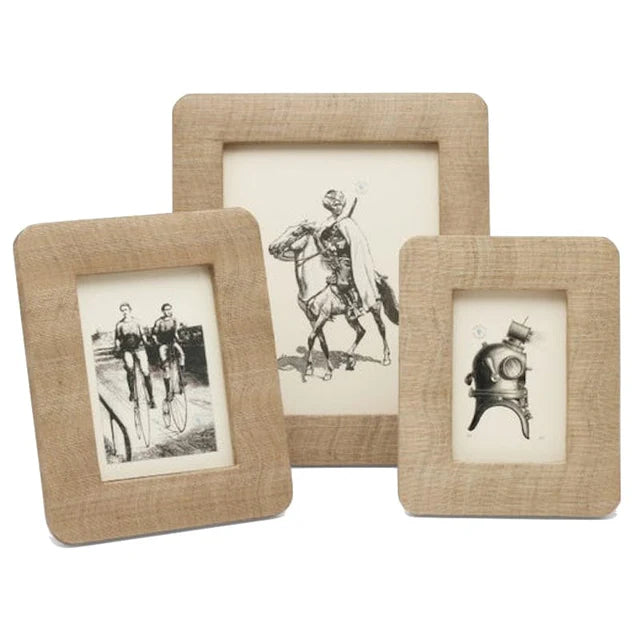 Halle Silken Abaca Picture Frame - Sand