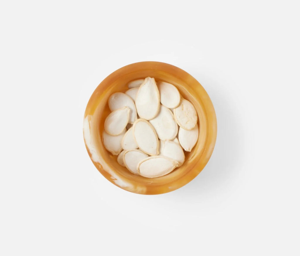 Blue Pheasant Hugo Swirled Mini Serving Bowl - Amber