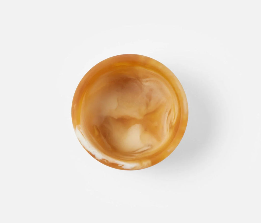 Blue Pheasant Hugo Swirled Mini Serving Bowl - Amber