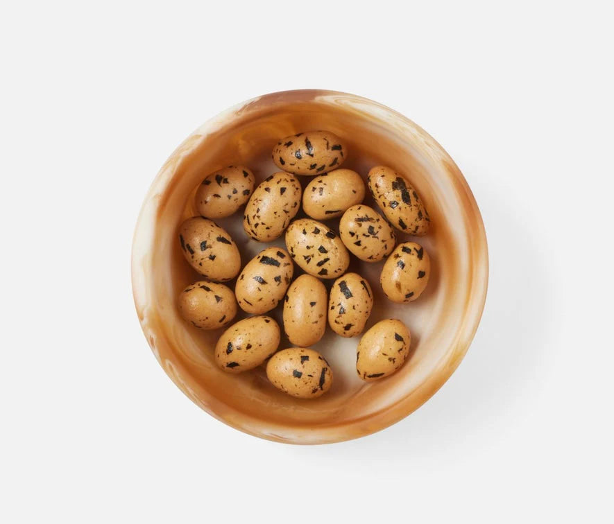 Blue Pheasant Hugo Swirled Extra Small Serving Bowl - Amber