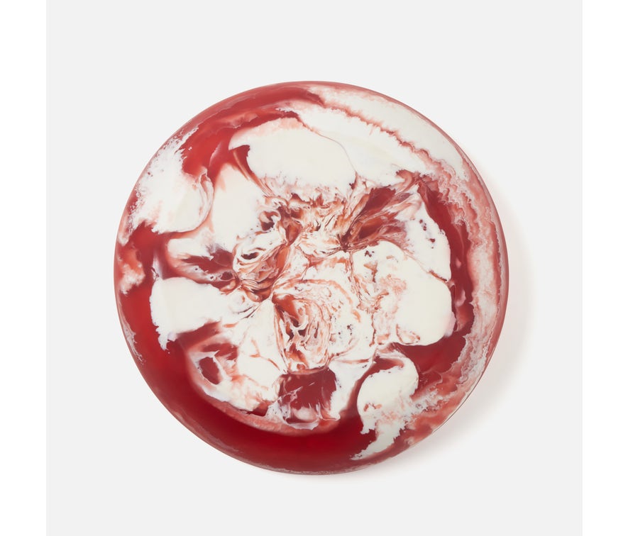 Blue Pheasant Hugo Swirled Resin Chip And Dip Bowl - Berry