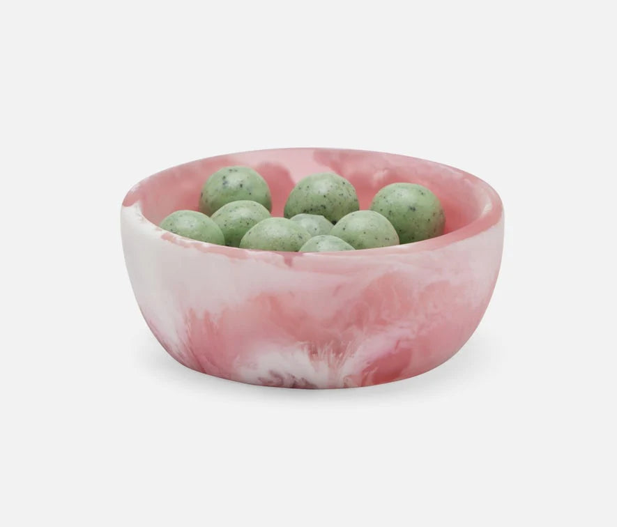 Blue Pheasant Hugo Swirled Extra Small Serving Bowl - Pink