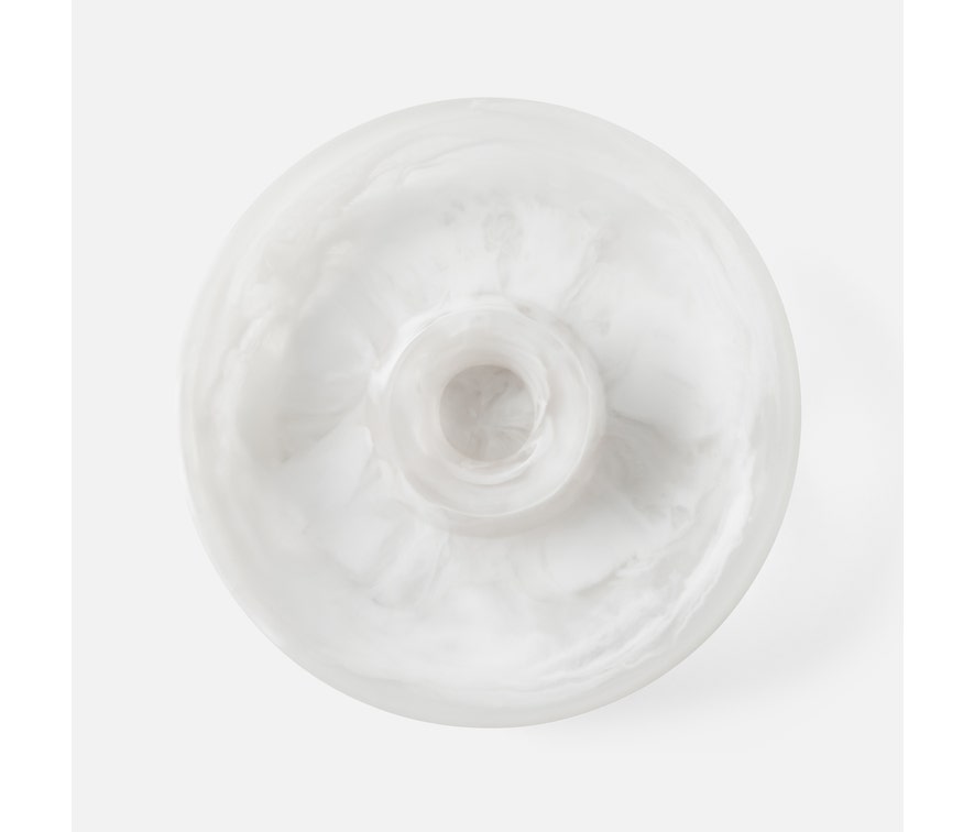 Blue Pheasant Hugo Swirled Resin Chip And Dip Bowl - White