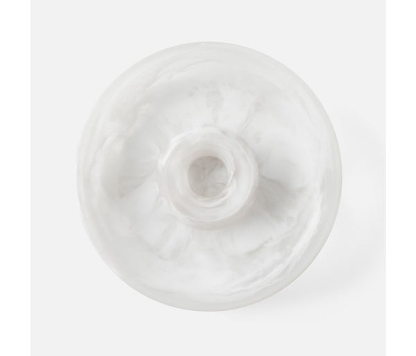 Blue Pheasant Hugo Swirled Resin Chip And Dip Bowl - White