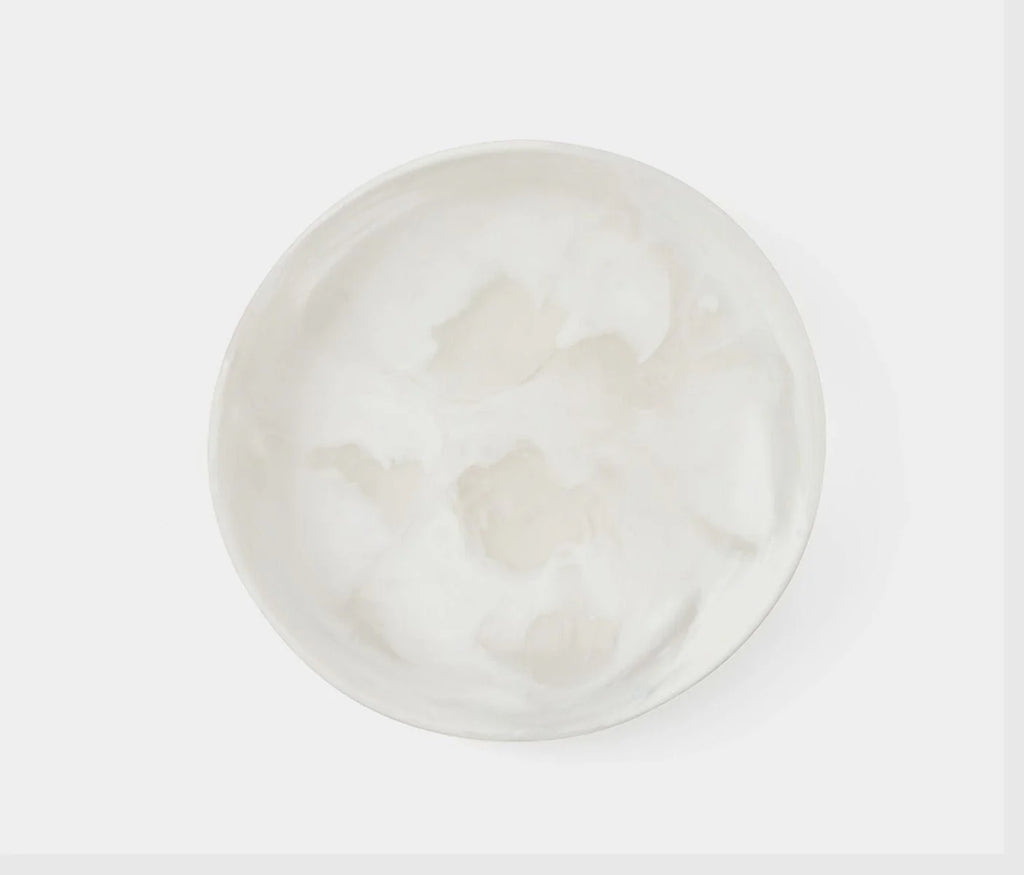 Blue Pheasant Hugo Swirled Serving Bowl - White