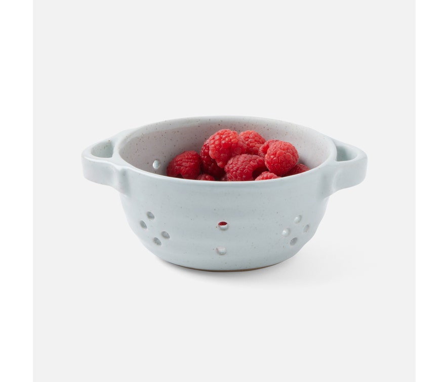 Blue Pheasant Marcus Berry Bowl with Handles, Set of 4 - White Salt Glaze