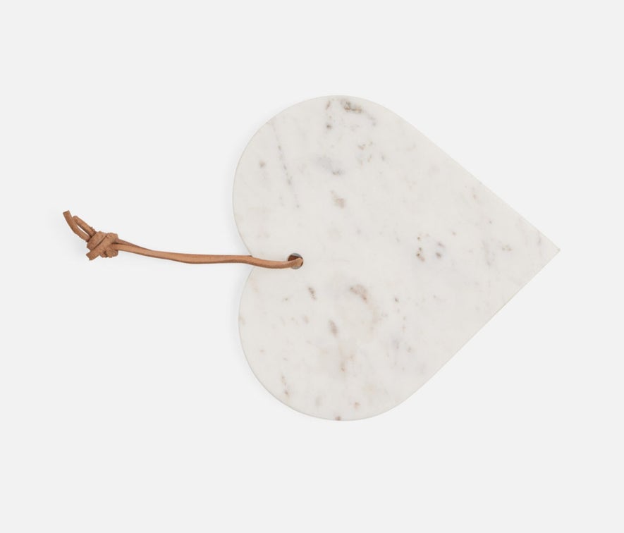 Blue Pheasant White Riley Heart Shaped Serving Board