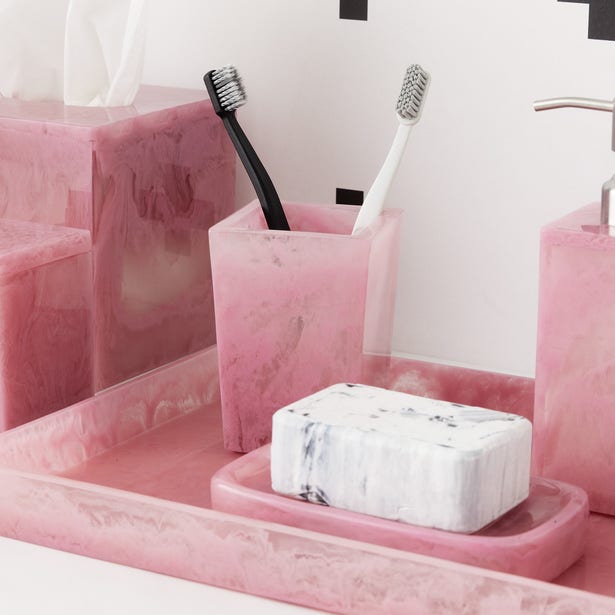 Pigeon and Poodle Abiko Cherry Blossom Square Tapered Brush Holder