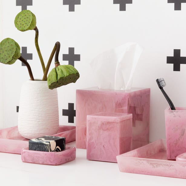 Pigeon & Poodle Abiko Square Straight Tissue Box