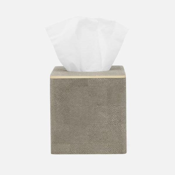 Pigeon and Poodle Bradford Sand/Gold Square Straight Tissue Box