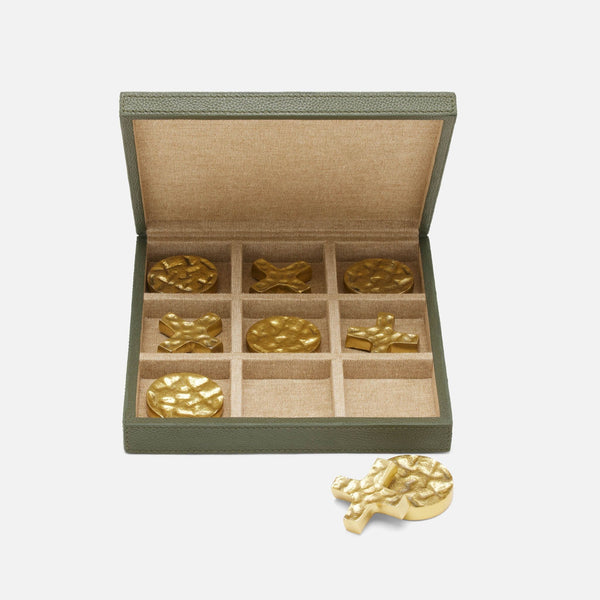 Pigeon and Poodle Lecco Tic Tac Toe Set, Forest Green