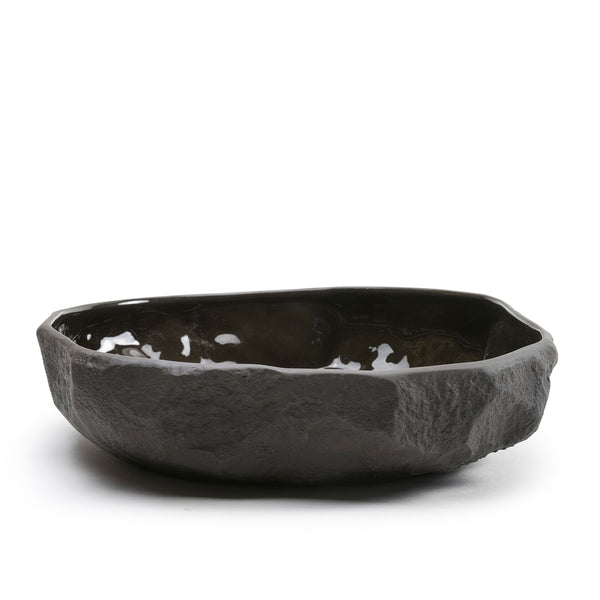 1882 Ltd. Crockery Black - Large Flat Bowl