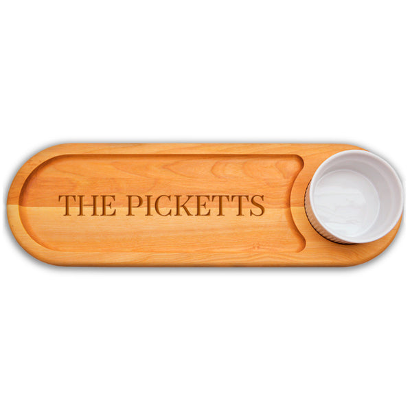 Serving Tray with Dip