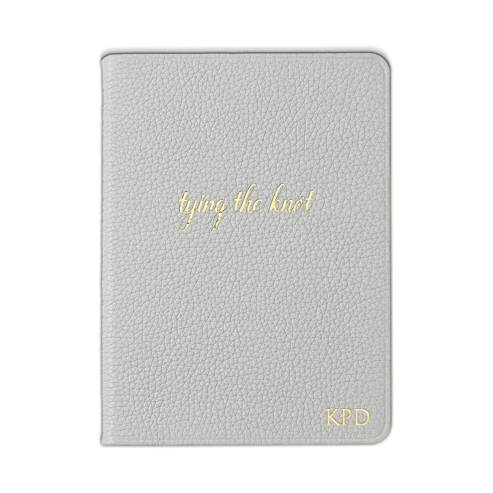 Gray "Tying the Knot" Journal