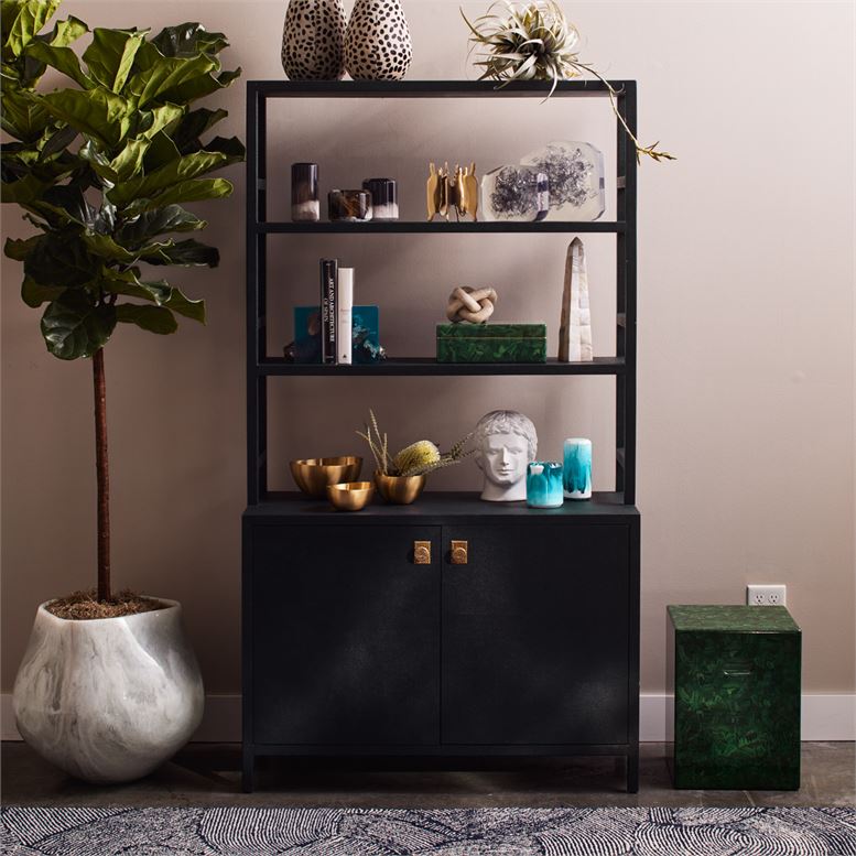 Made Goods Jake Bookcase With Hutch