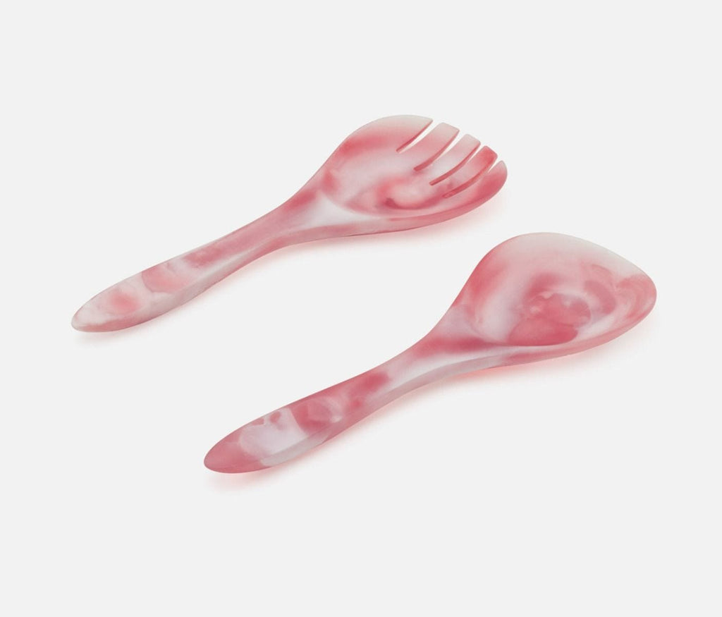 Blue Pheasant Laney Swirled 2-Piece Serving Set - Pink