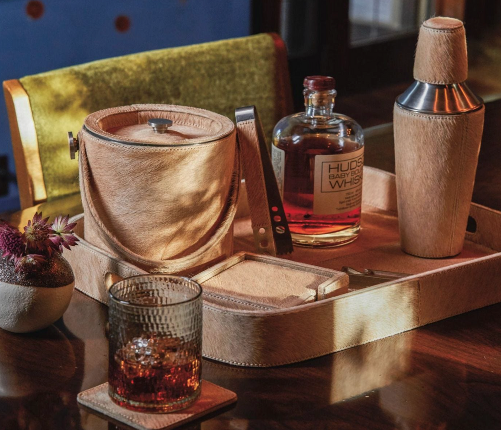 Blue Pheasant Browmley Cocktail Napkin Tray