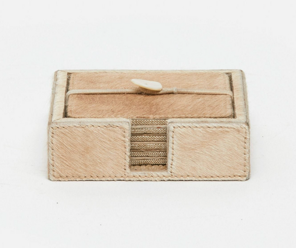 Blue Pheasant Browmley Coaster, Set of 6 - Beige