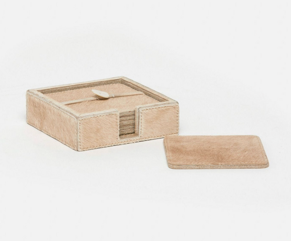 Blue Pheasant Browmley Coaster, Set of 6 - Beige