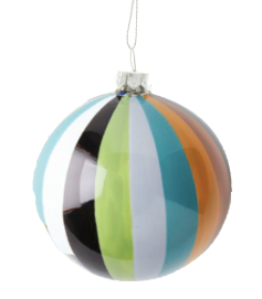 Tonal Pinwheel Bauble Ornament in Green