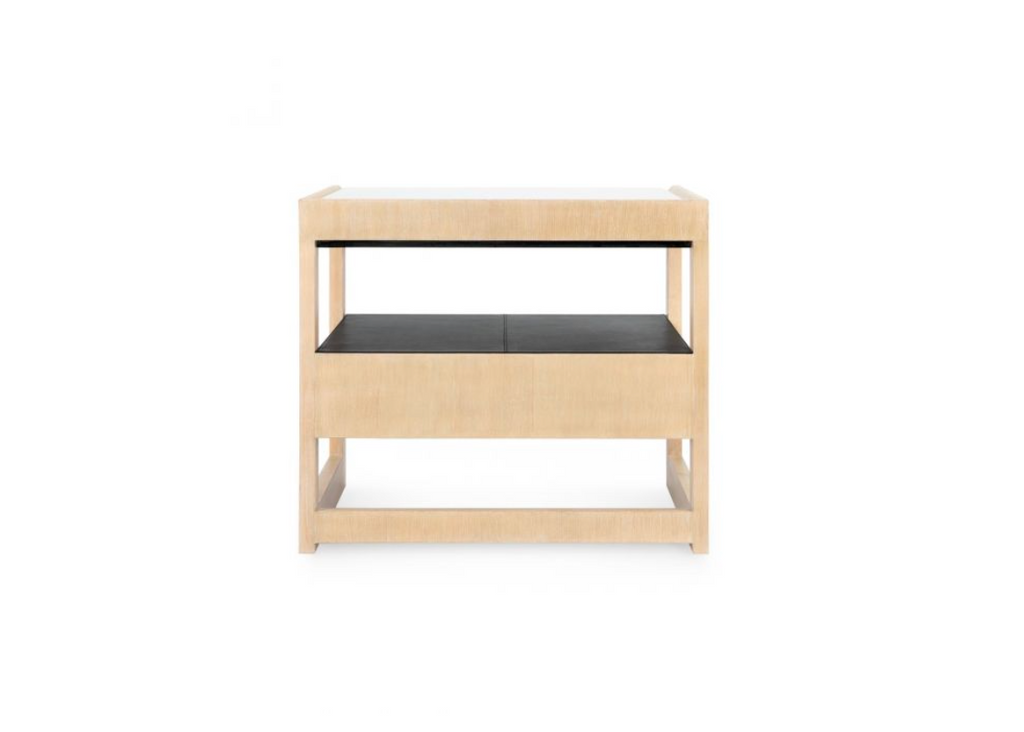 Villa & House Black Elton 1-Drawer Side Table