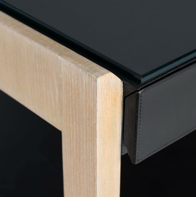 Villa & House Black Elton 1-Drawer Side Table