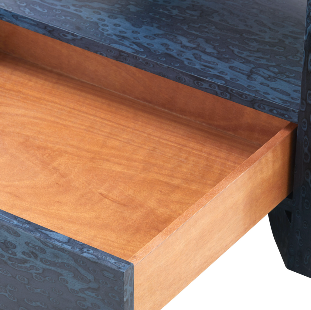 Villa & House Deep Navy Lugano 1-Drawer Side Table