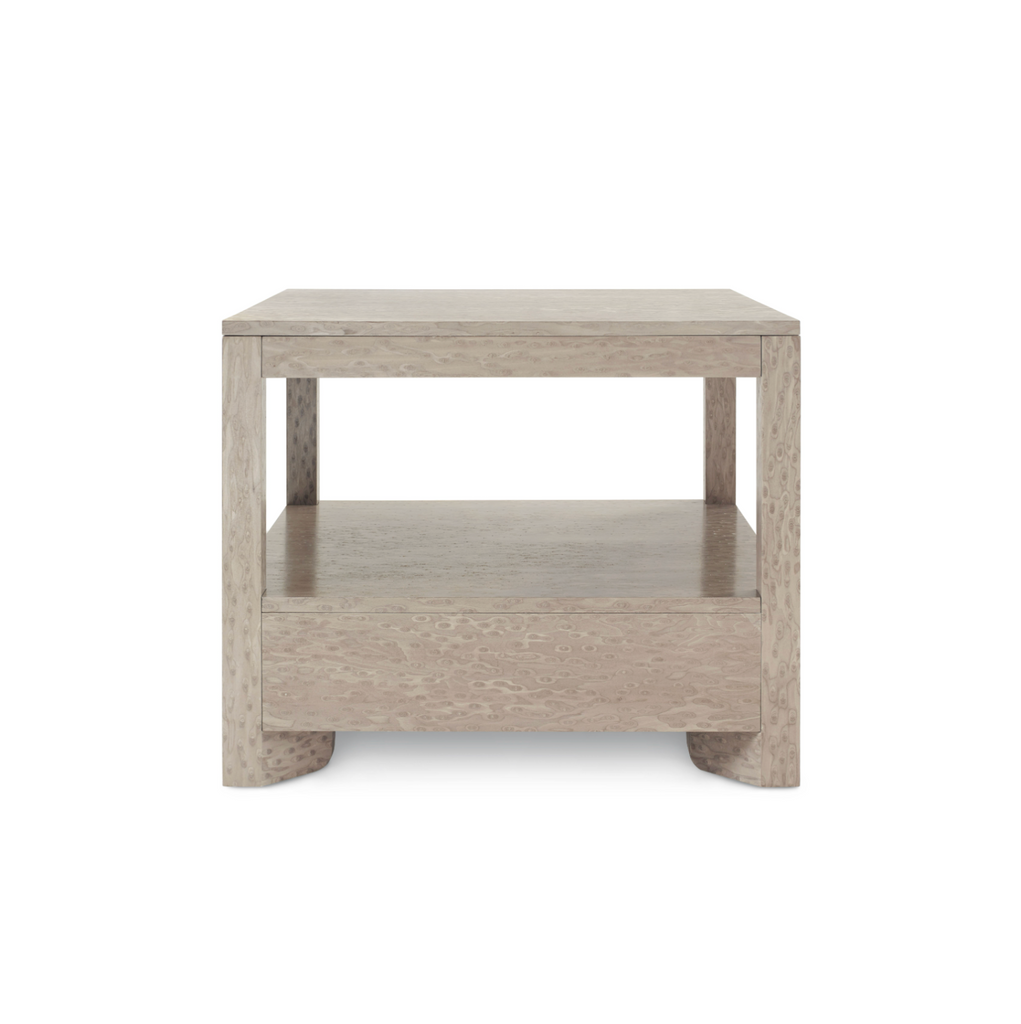 Villa & House Taupe Gray Lugano 1-Drawer Side Table