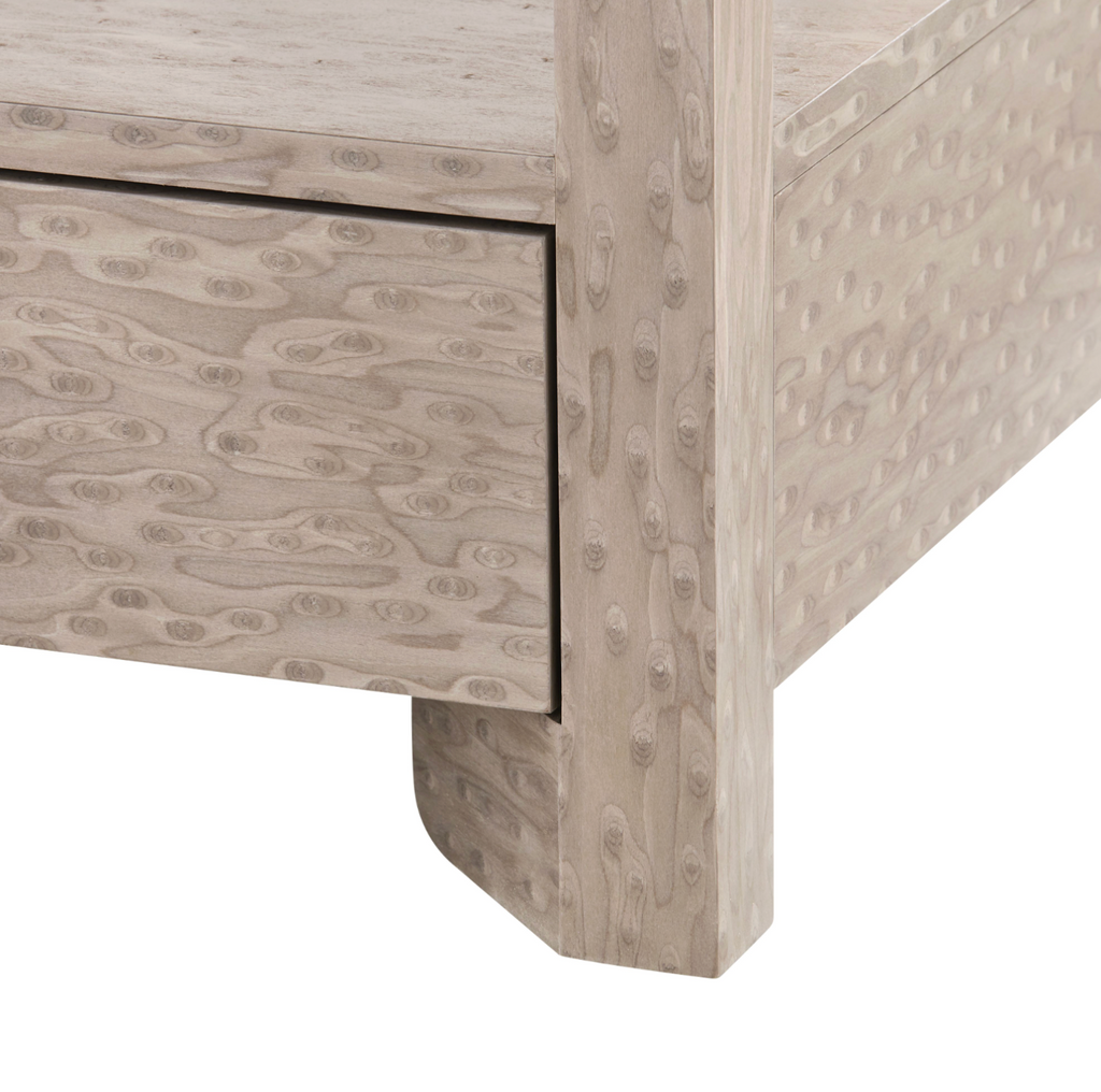 Villa & House Taupe Gray Lugano 1-Drawer Side Table