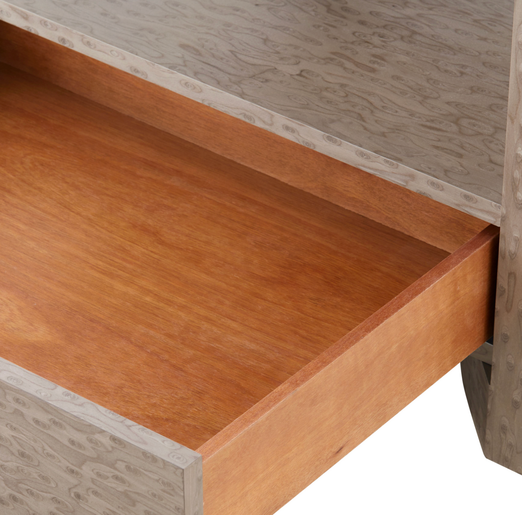 Villa & House Taupe Gray Lugano 1-Drawer Side Table