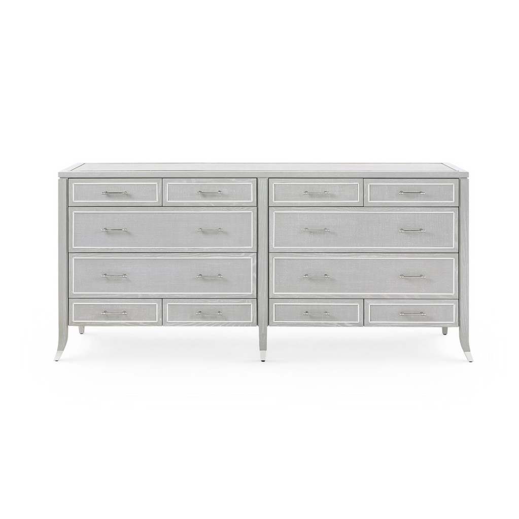 Villa & House Soft Gray Paulina 12-Drawer