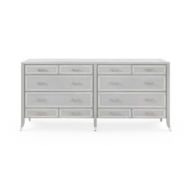 Villa & House Soft Gray Paulina 12-Drawer