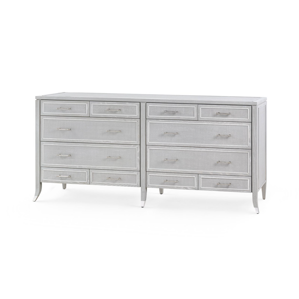 Villa & House Soft Gray Paulina 12-Drawer