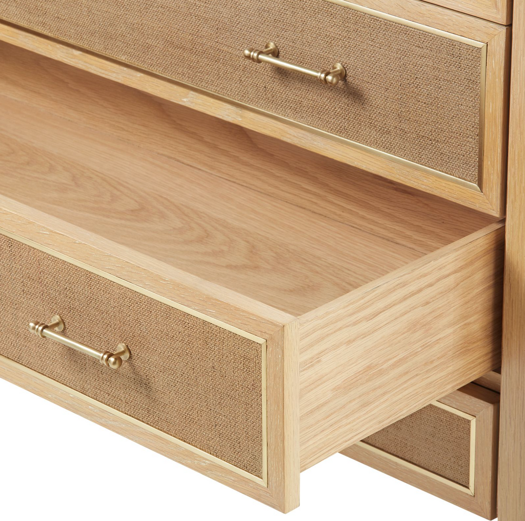 Villa & House Natural and Camel Paulina 12-Drawer