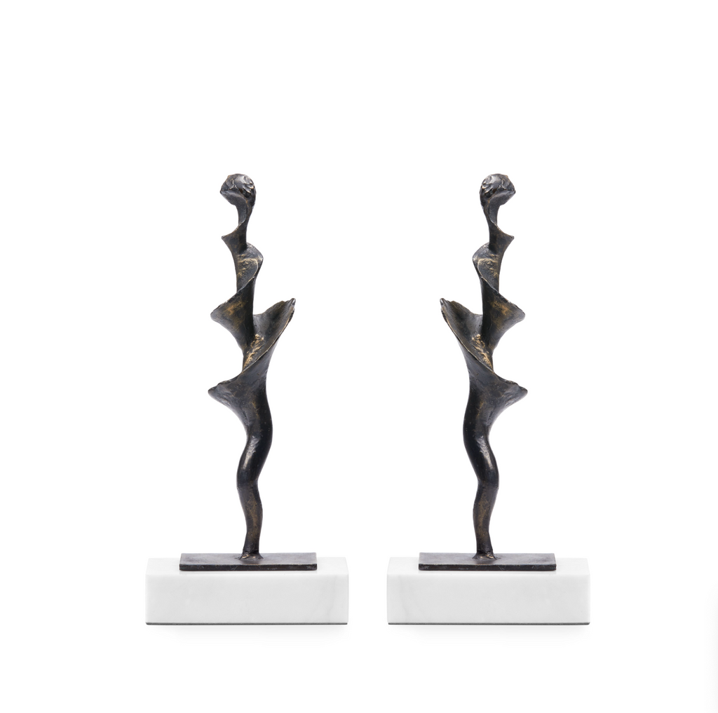 Villa & House Spiral Small Statue Set of 2