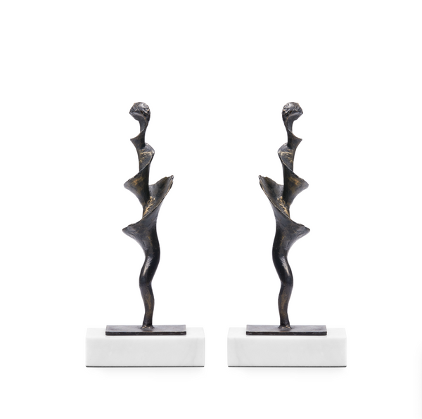 Villa & House Spiral Small Statue Set of 2