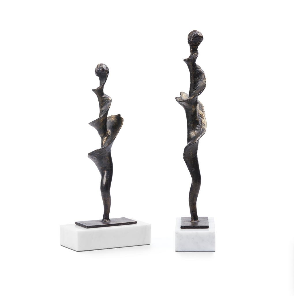 Villa & House Spiral Small Statue Set of 2